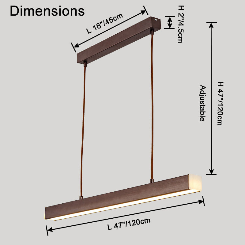 Olverai Minimalist Linear Kitchen Pendant Light