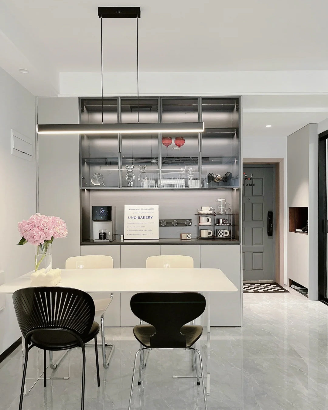 Olverai Minimalist Linear Kitchen Pendant Light