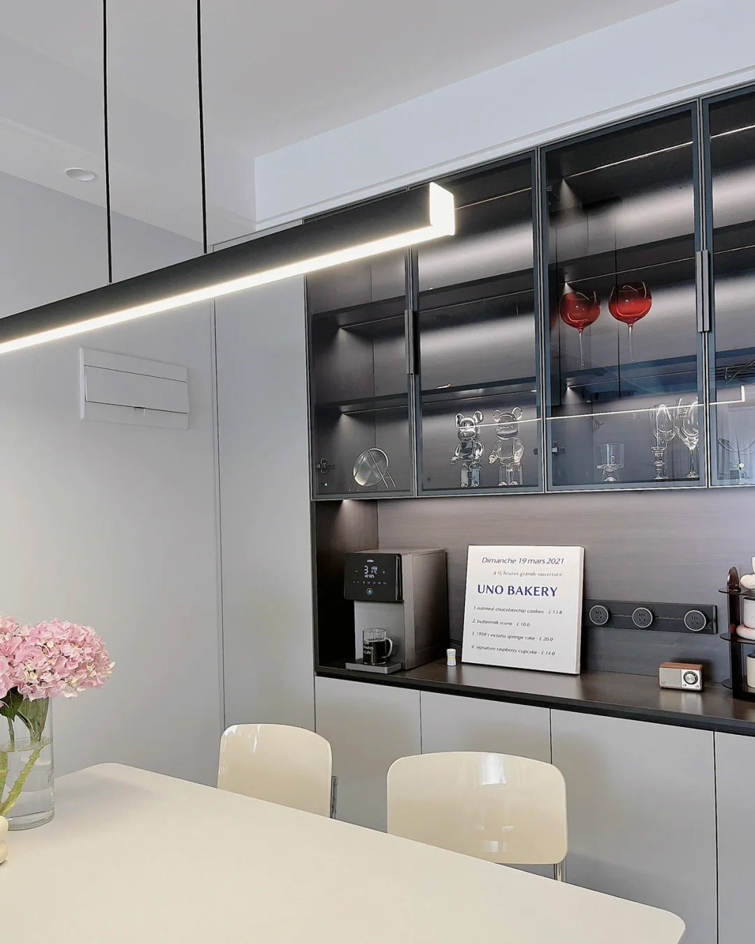 Olverai Minimalist Linear Kitchen Pendant Light