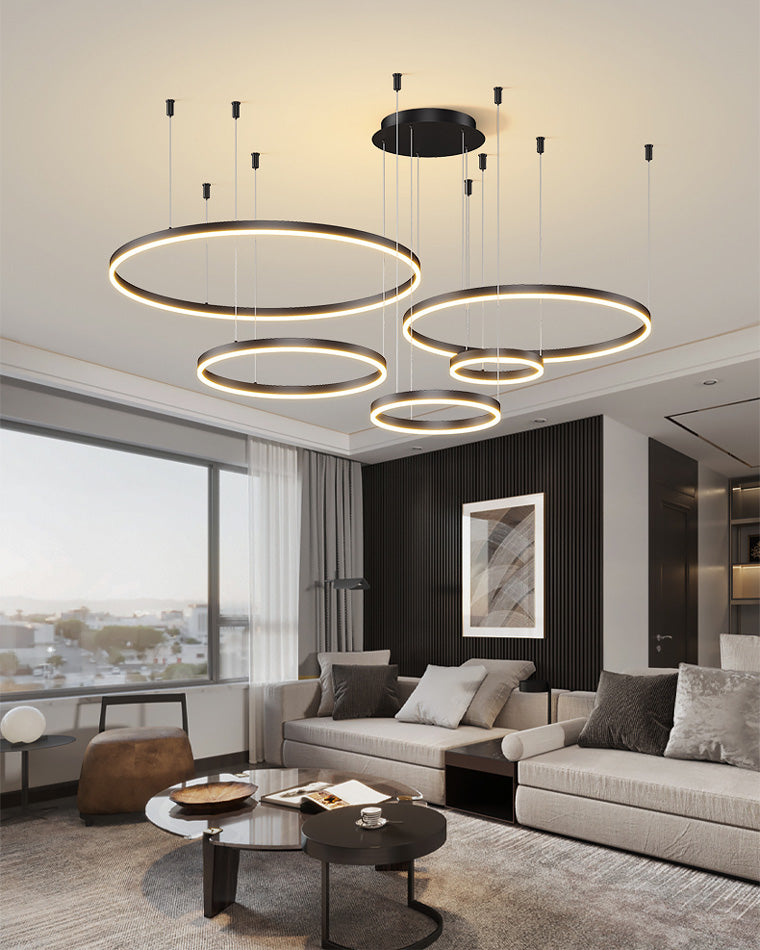 Olverai Multi LED Ring Chandelier