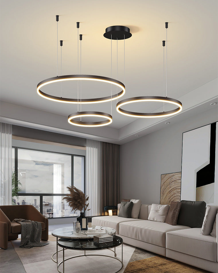 Olverai Multi LED Ring Chandelier