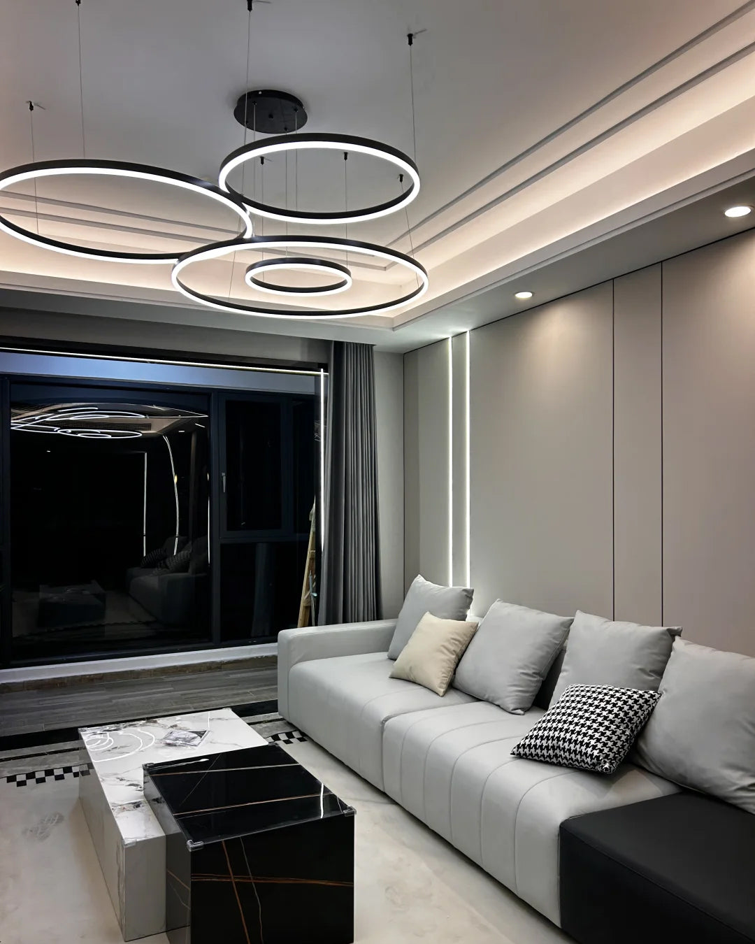 Olverai Multi LED Ring Chandelier