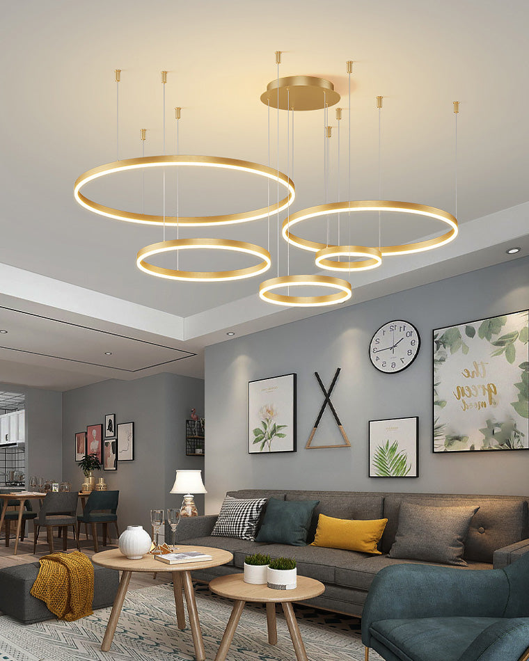 Olverai Multi LED Ring Chandelier