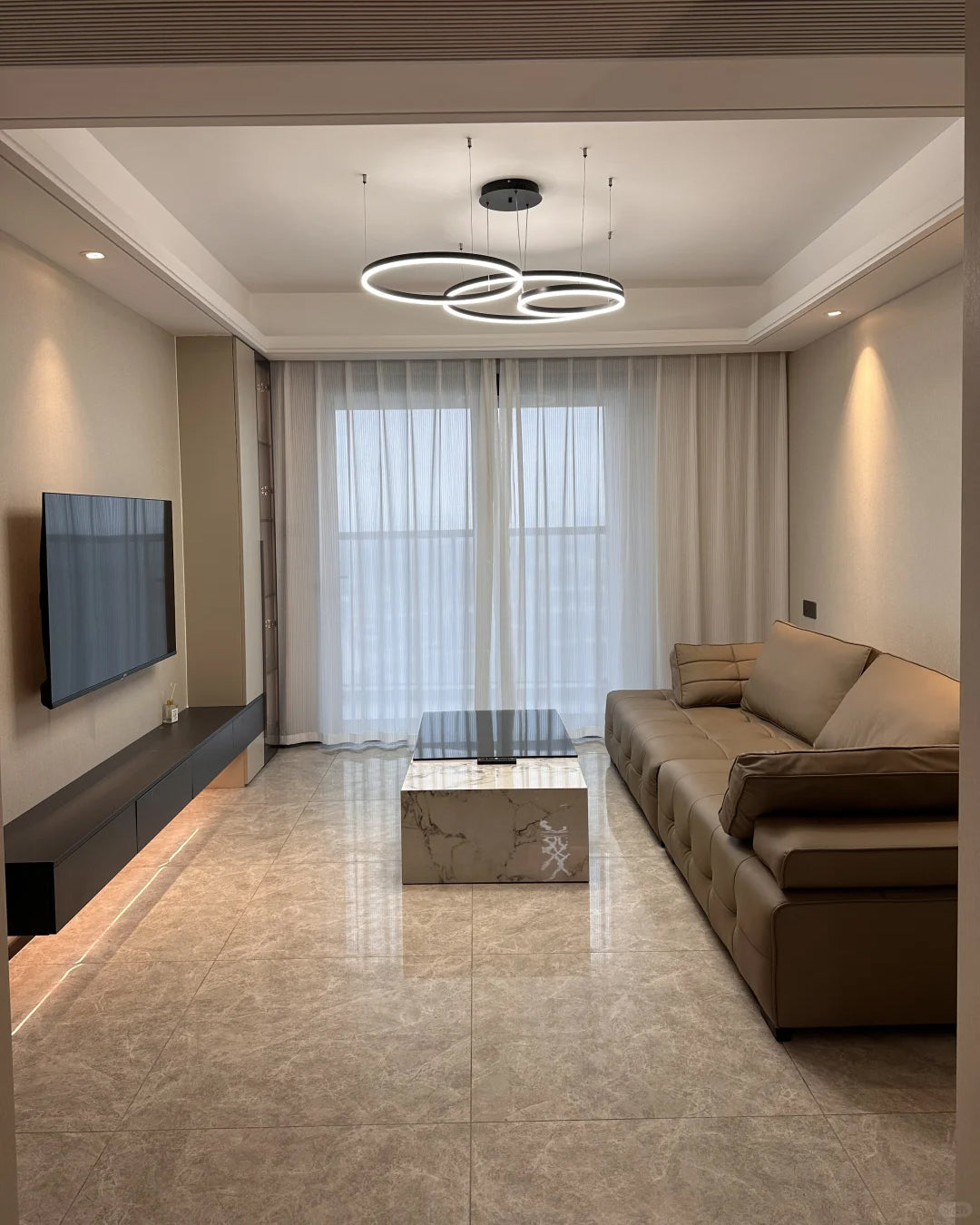 Olverai Multi LED Ring Chandelier