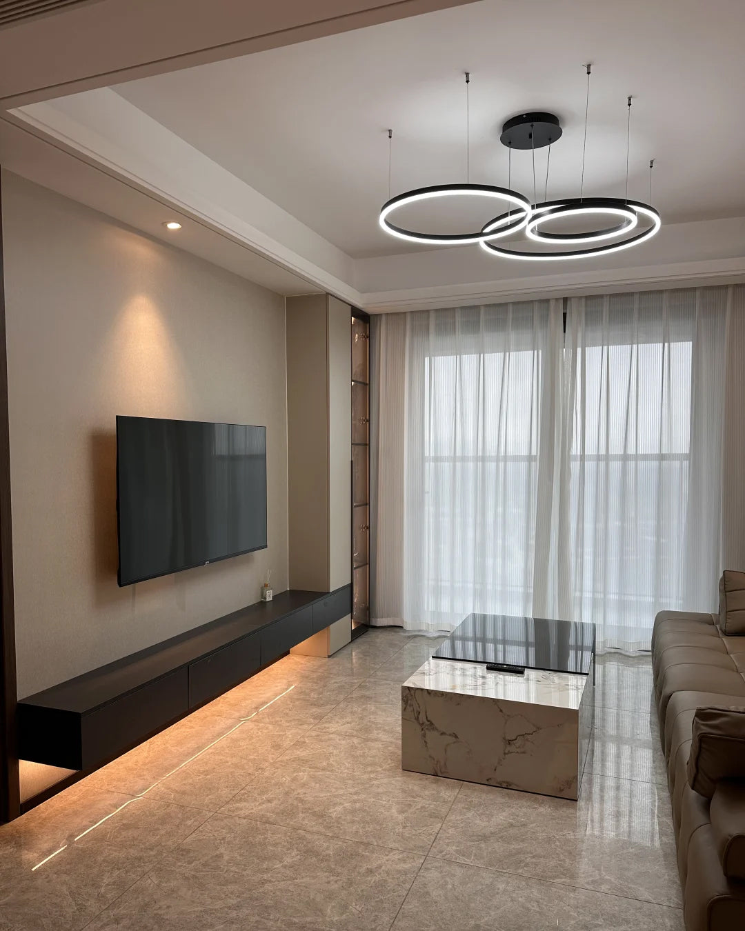 Olverai Multi LED Ring Chandelier