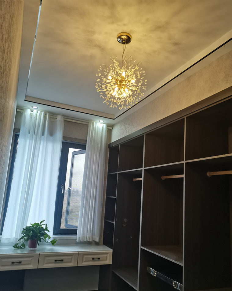 Olverai Dandelion Starburst Crystal Chandelier