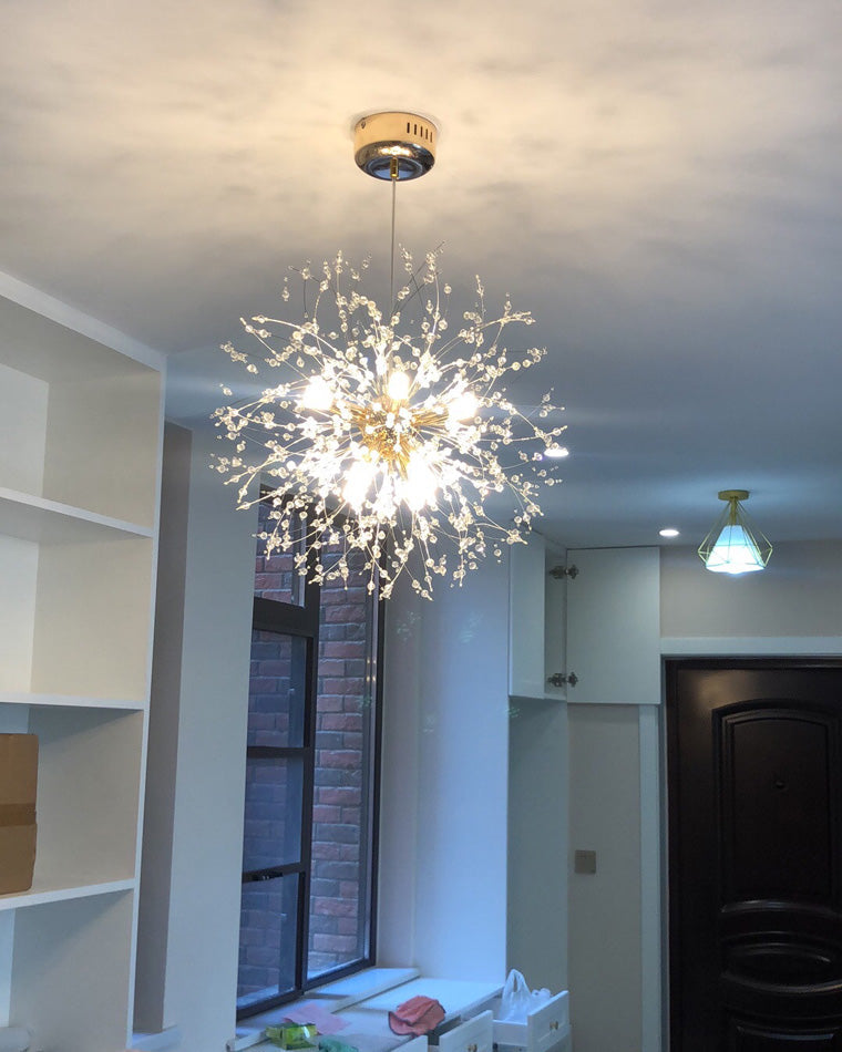 Olverai Dandelion Starburst Crystal Chandelier