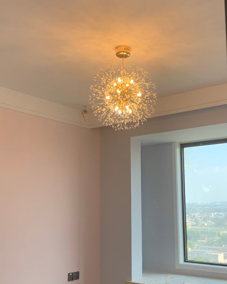 Olverai Dandelion Starburst Crystal Chandelier