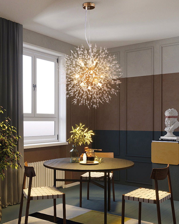 Olverai Dandelion Starburst Crystal Chandelier