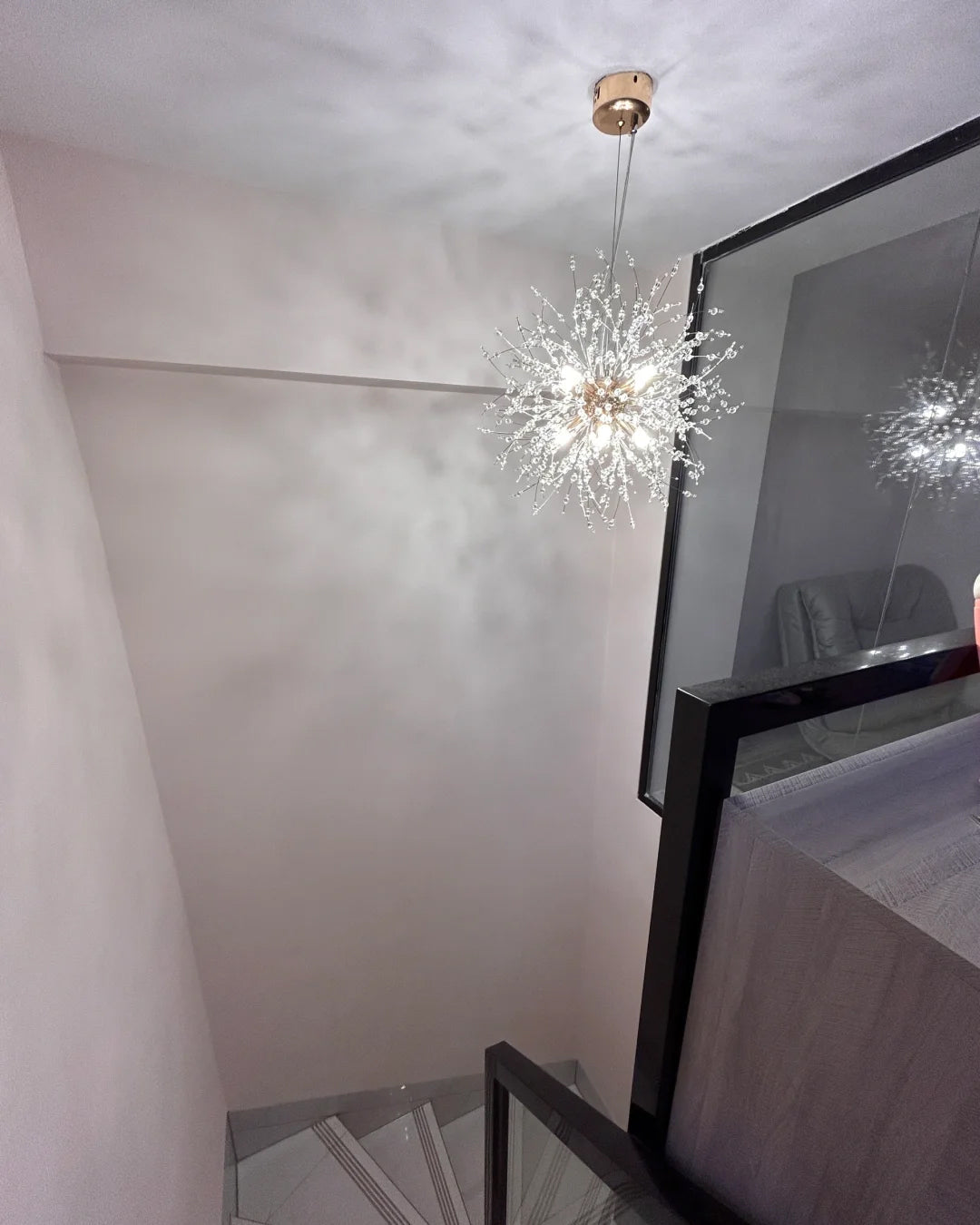 Olverai Dandelion Starburst Crystal Chandelier
