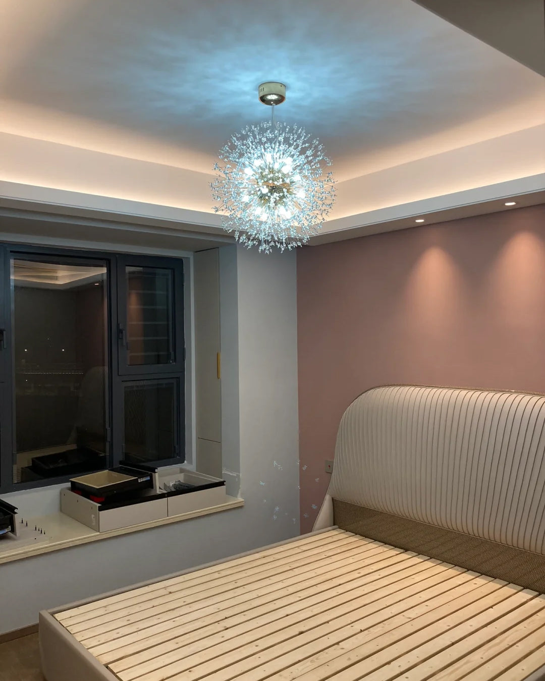 Olverai Dandelion Starburst Crystal Chandelier