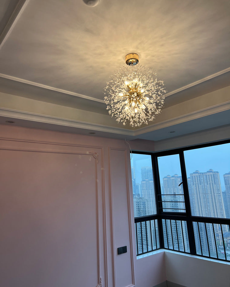 Olverai Dandelion Starburst Crystal Chandelier
