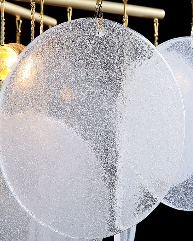 Olverai Tiered Textured Glass Cloud Chandelier