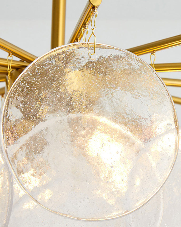 Olverai Tiered Textured Glass Cloud Chandelier