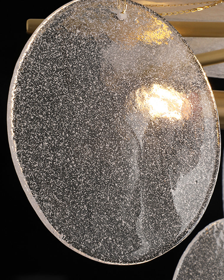 Olverai Tiered Textured Glass Cloud Chandelier