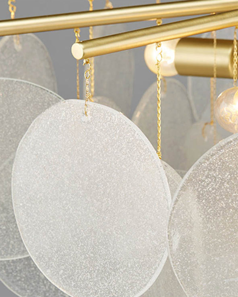 Olverai Tiered Textured Glass Cloud Chandelier