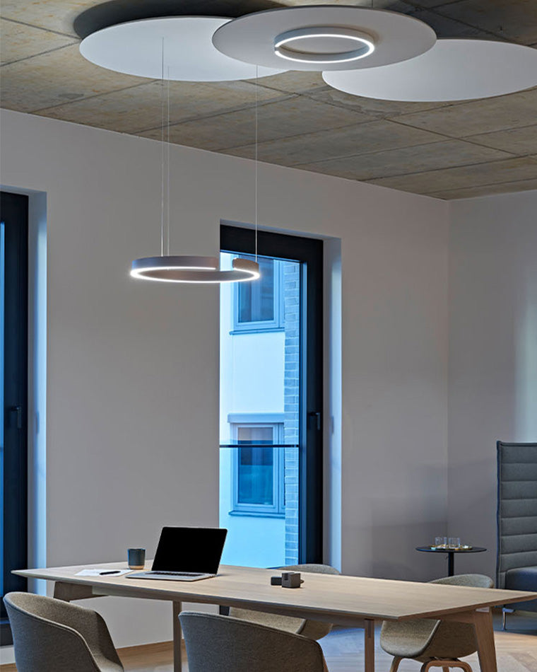 Olverai Black/Gold Ring Led Chandelier