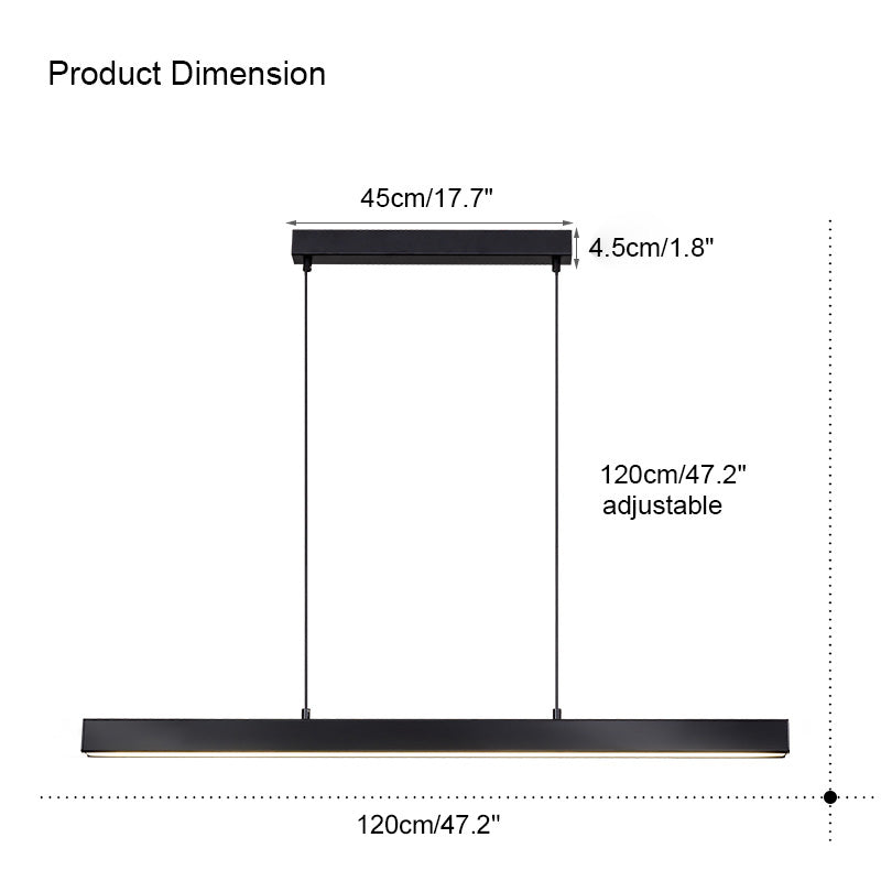 Olverai Minimalist Linear Kitchen Pendant Light