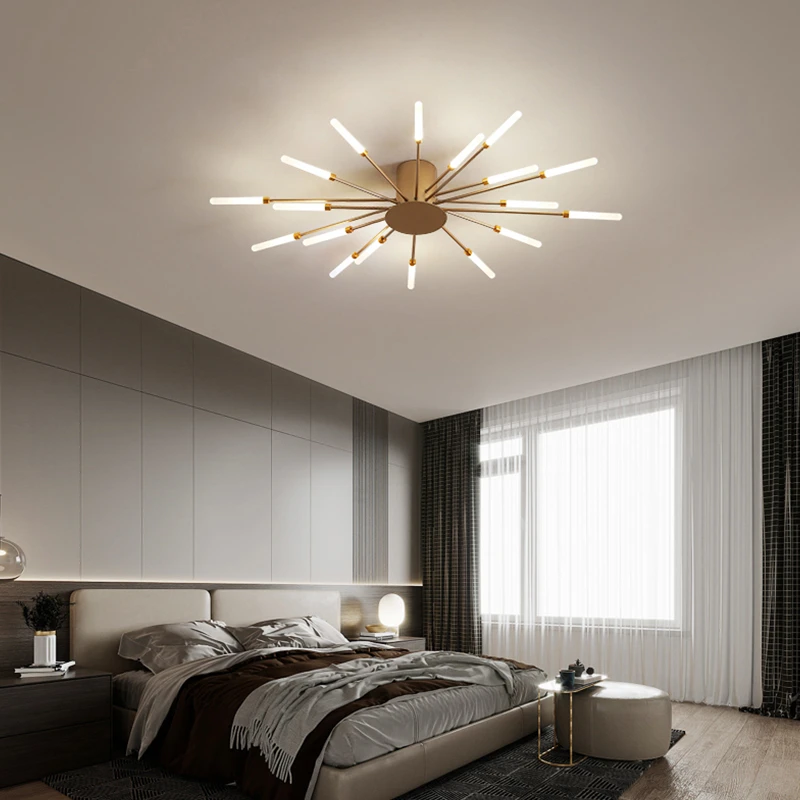 Olverai Firework Starburst Flush Mount Ceiling Light
