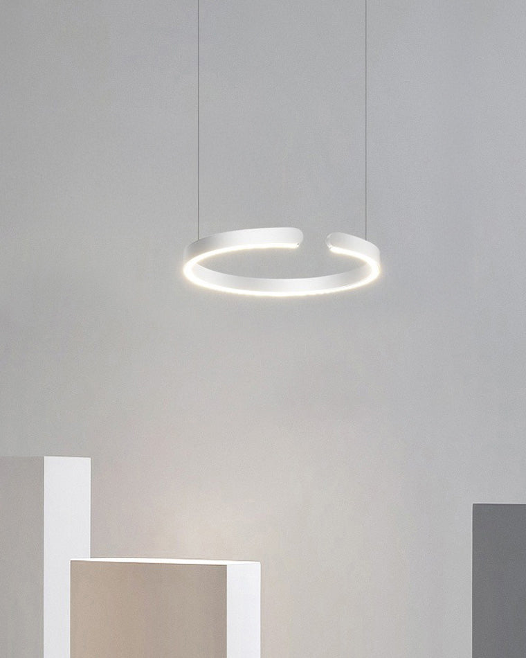 Olverai Black/Gold Ring Led Chandelier