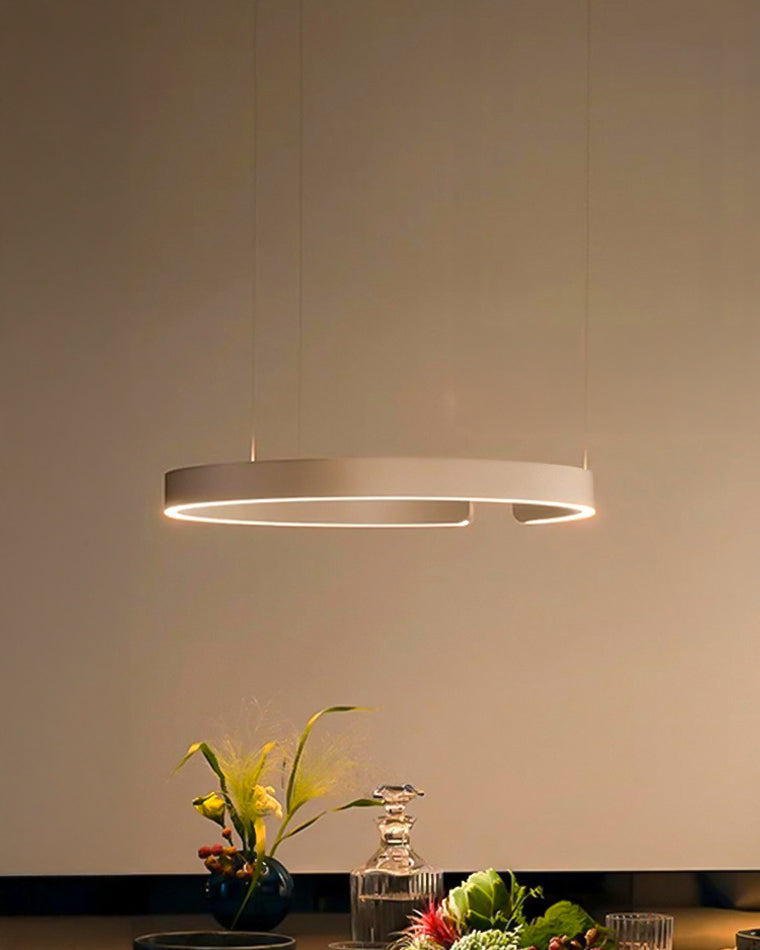 Olverai Black/Gold Ring Led Chandelier