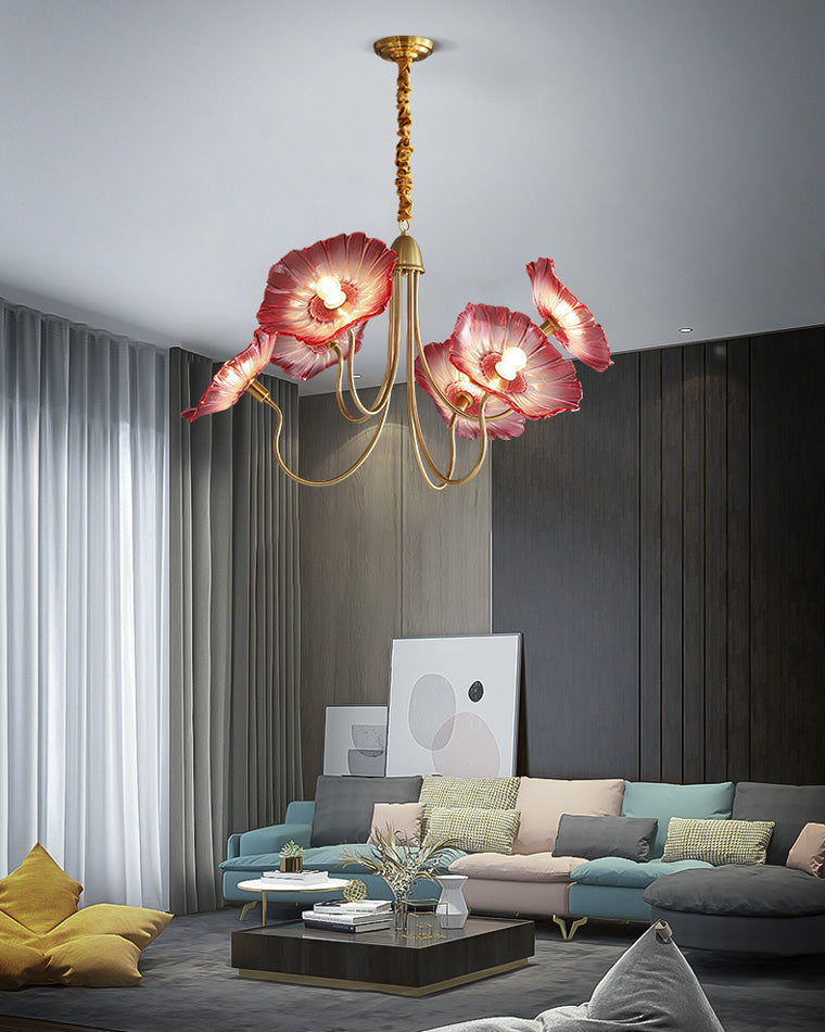 Olverai Lotus Flower Arm Chandelier