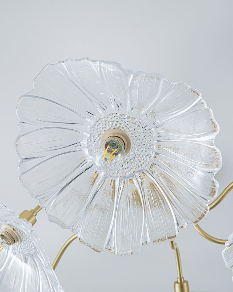 Olverai Lotus Leaf Flower Flush Mount Ceiling Light