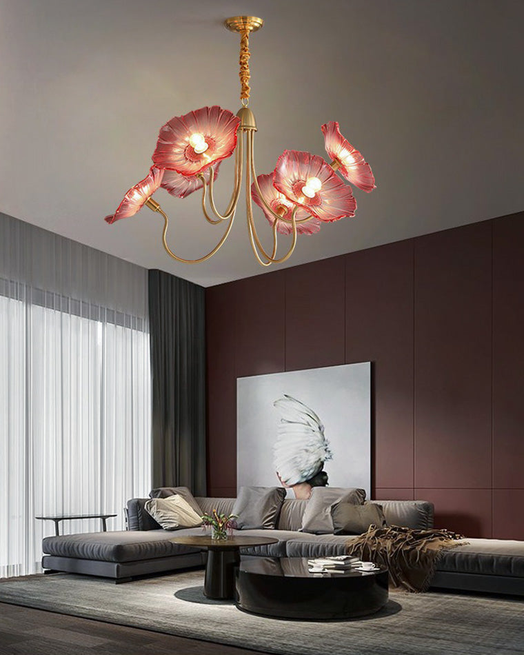 Olverai Lotus Flower Arm Chandelier