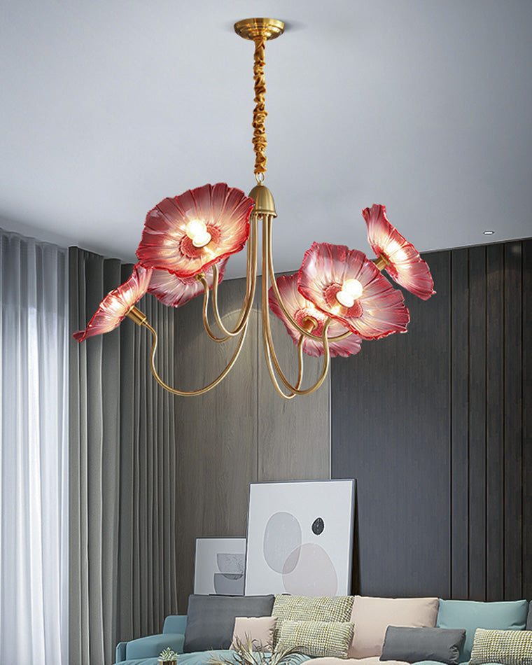 Olverai Lotus Flower Arm Chandelier