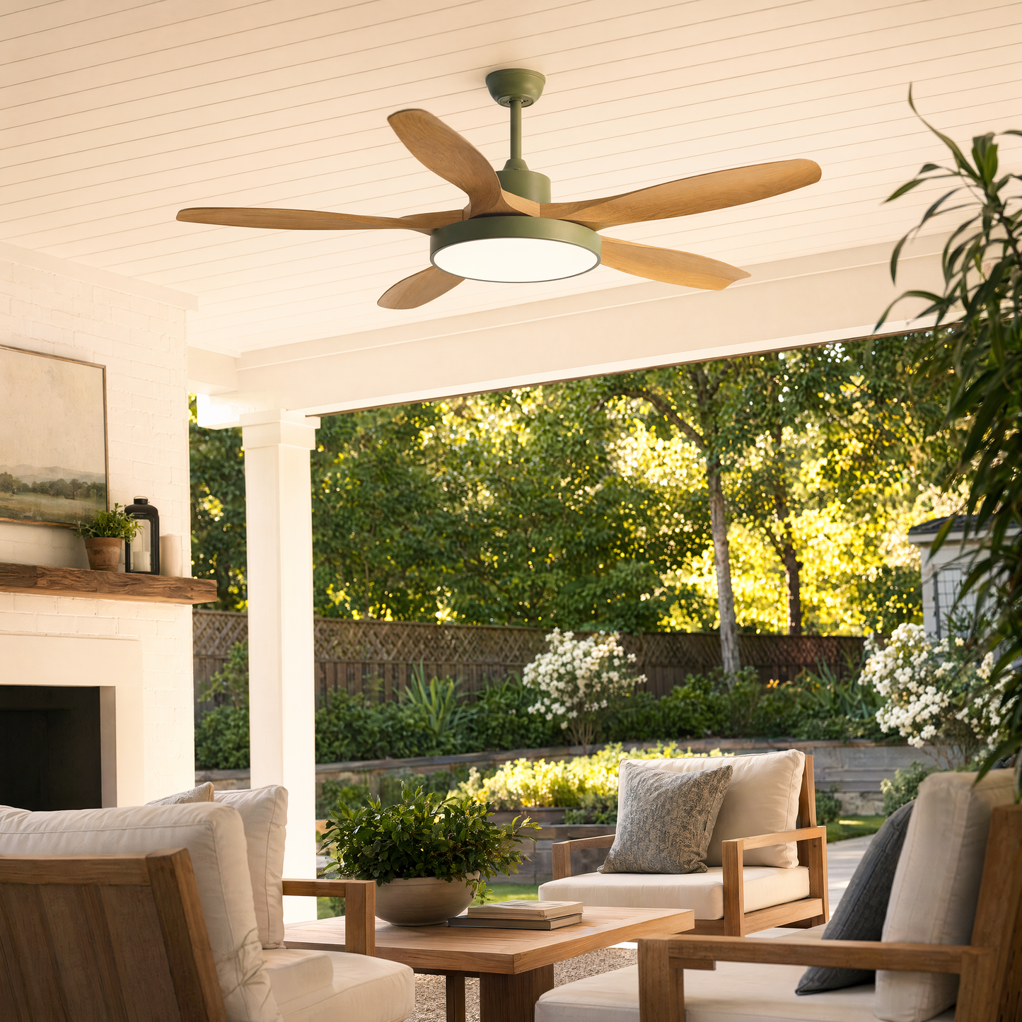 Olverai Scandi Reversible Ceiling Fan with Light-WM5002