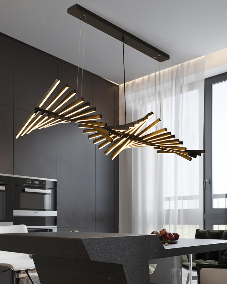 Olverai Adjustable Fish Bone Chandelier