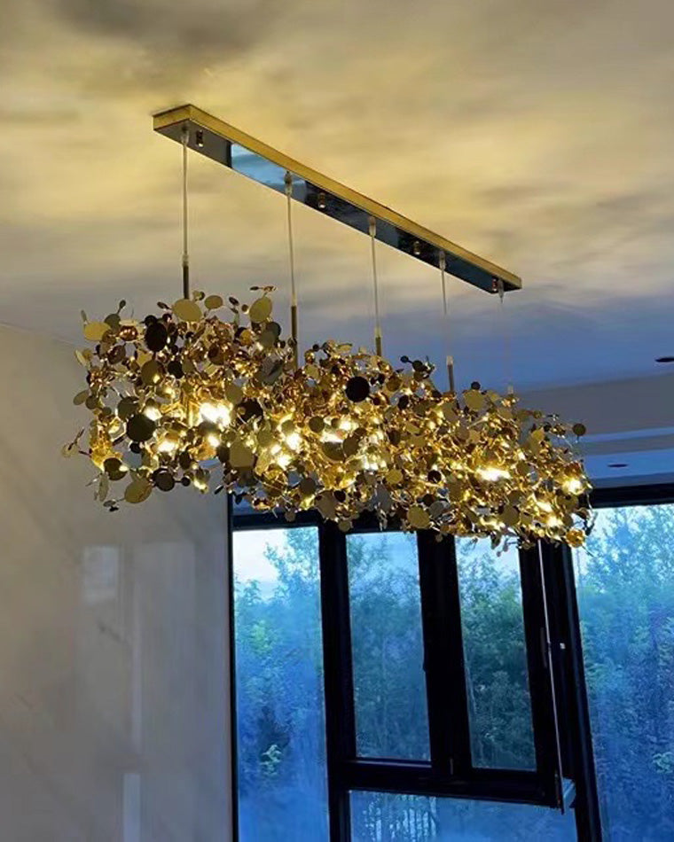 Olverai Argent/Gold Cloud Multi Pendant Chandelier