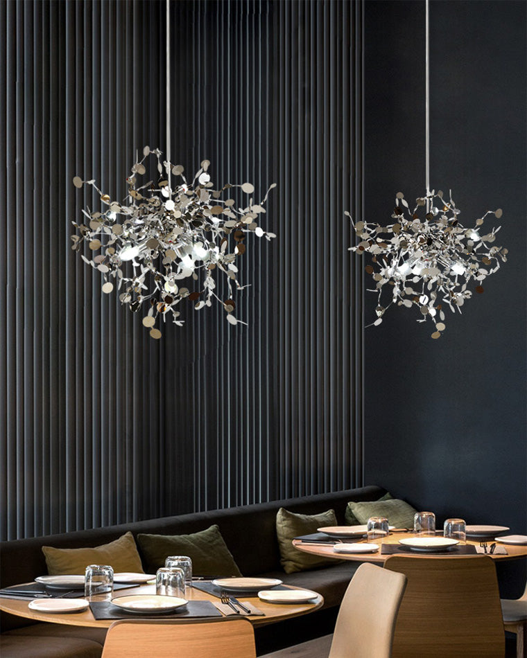 Olverai Argent/Gold Cloud Multi Pendant Chandelier
