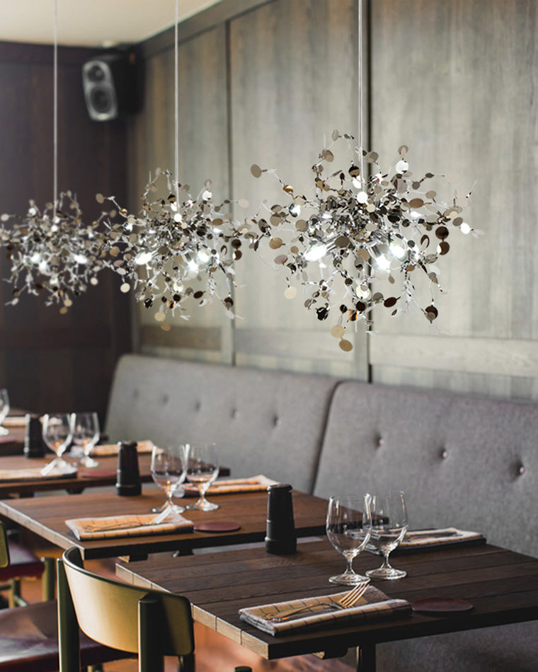 Olverai Argent/Gold Cloud Multi Pendant Chandelier