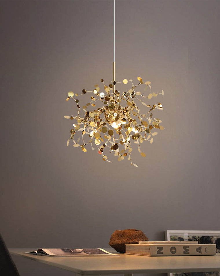 Olverai Argent/Gold Cloud Multi Pendant Chandelier