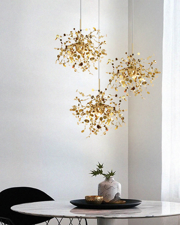 Olverai Argent/Gold Cloud Multi Pendant Chandelier
