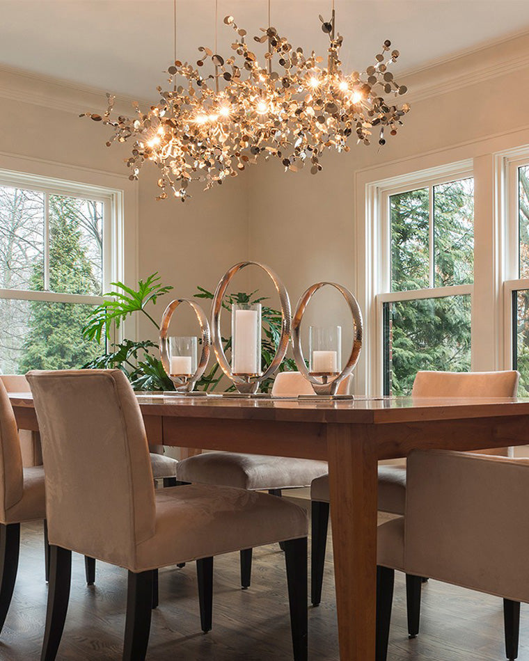 Olverai Argent/Gold Cloud Multi Pendant Chandelier
