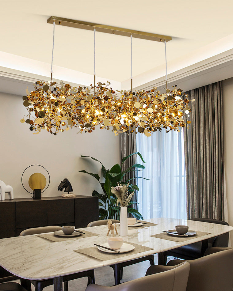 Olverai Argent/Gold Cloud Multi Pendant Chandelier