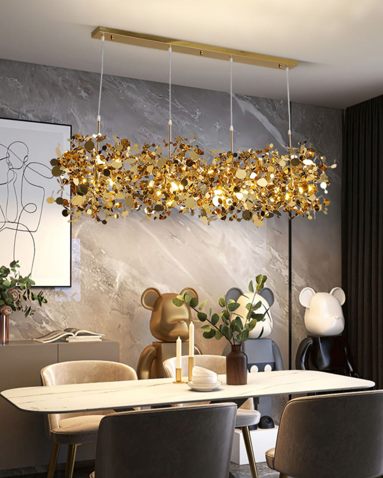 Olverai Argent/Gold Cloud Multi Pendant Chandelier