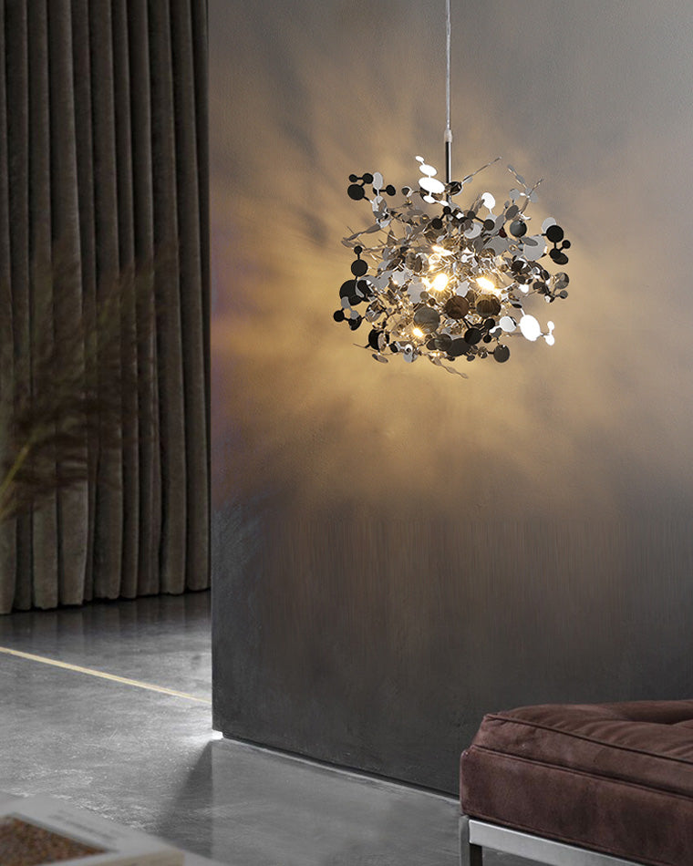 Olverai Argent/Gold Cloud Multi Pendant Chandelier