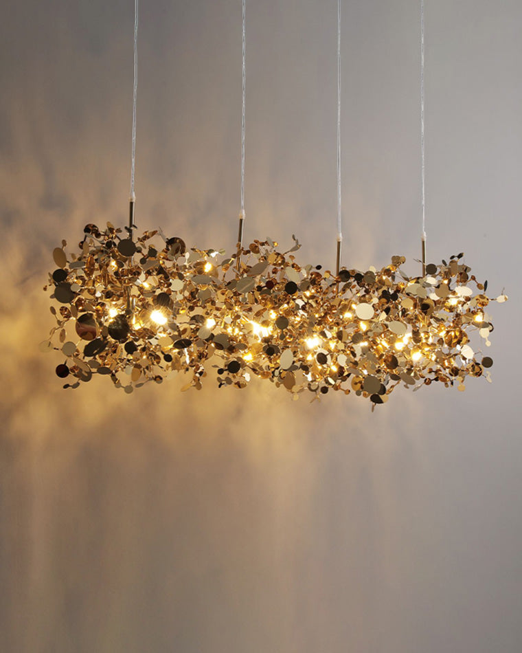 Olverai Argent/Gold Cloud Multi Pendant Chandelier