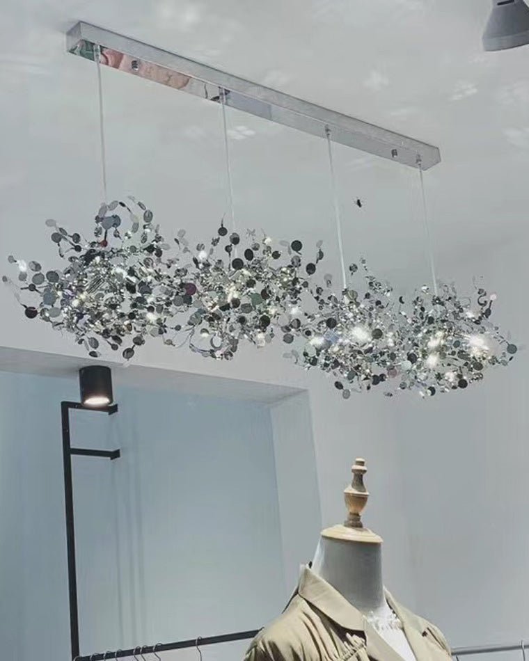 Olverai Argent/Gold Cloud Multi Pendant Chandelier