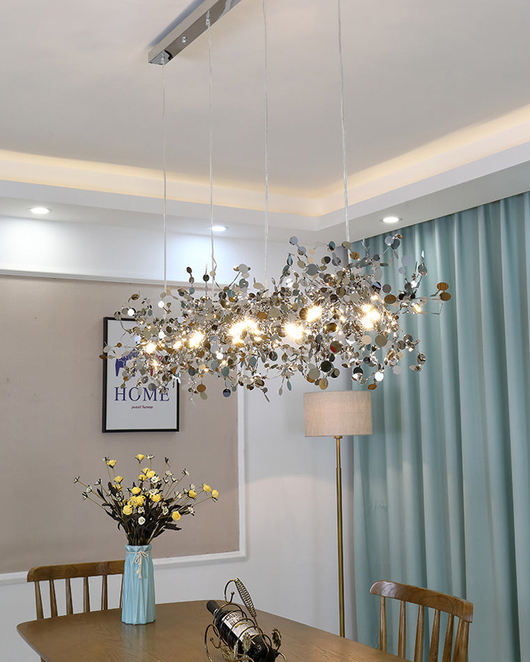 Olverai Argent/Gold Cloud Multi Pendant Chandelier