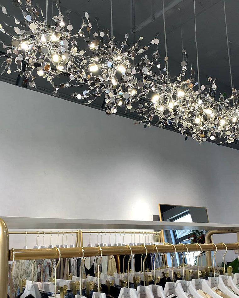Olverai Argent/Gold Cloud Multi Pendant Chandelier