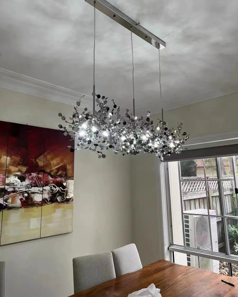 Olverai Argent/Gold Cloud Multi Pendant Chandelier