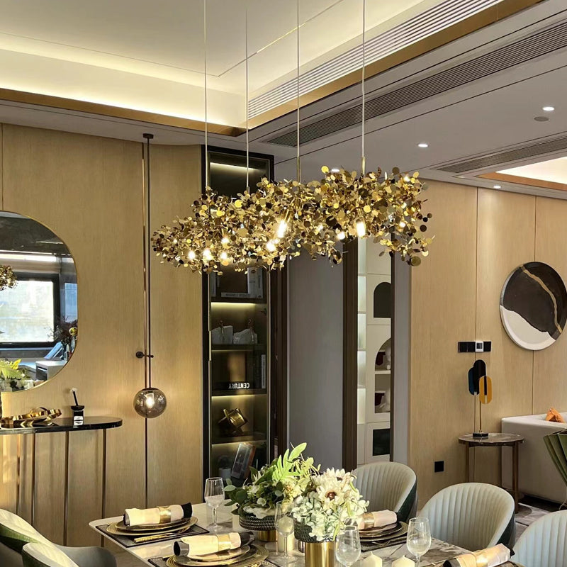 Olverai Argent/Gold Cloud Multi Pendant Chandelier