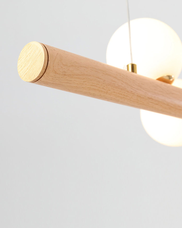 Olverai Wood Linear Globe Chandelier