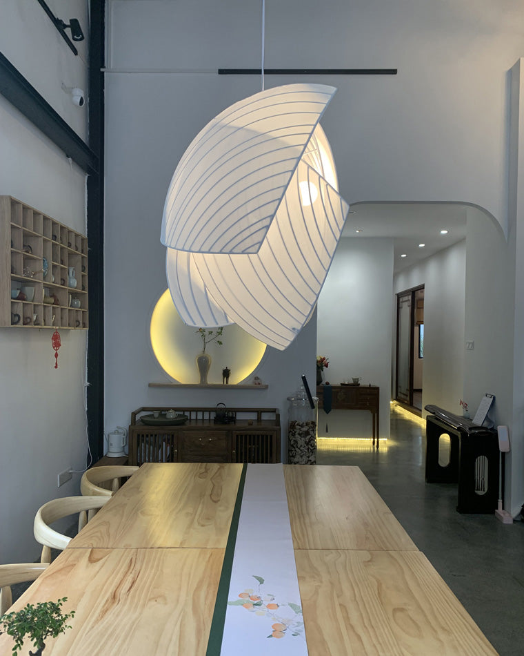 Olverai Asymmetrical Rice Paper Pendant Light