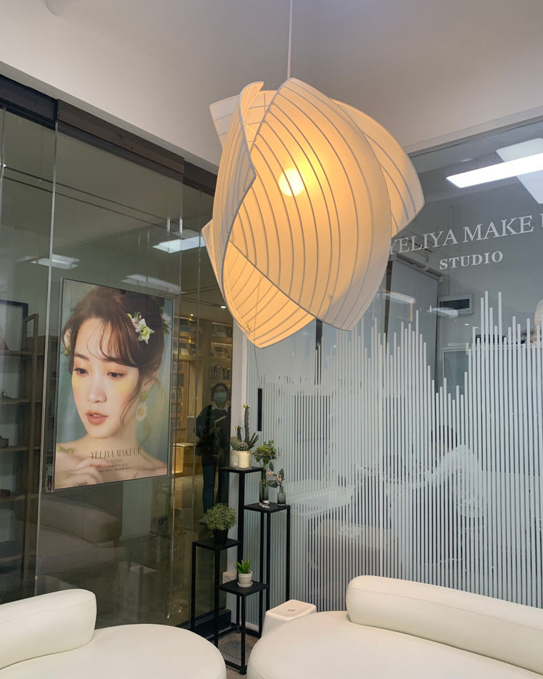 Olverai Asymmetrical Rice Paper Pendant Light