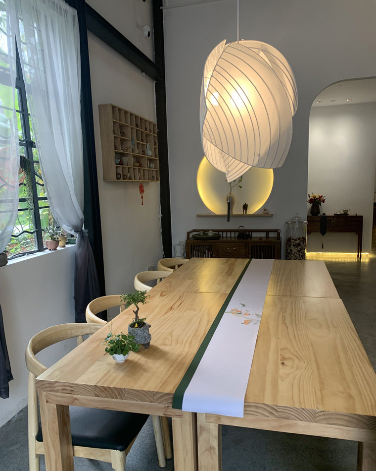 Olverai Asymmetrical Rice Paper Pendant Light